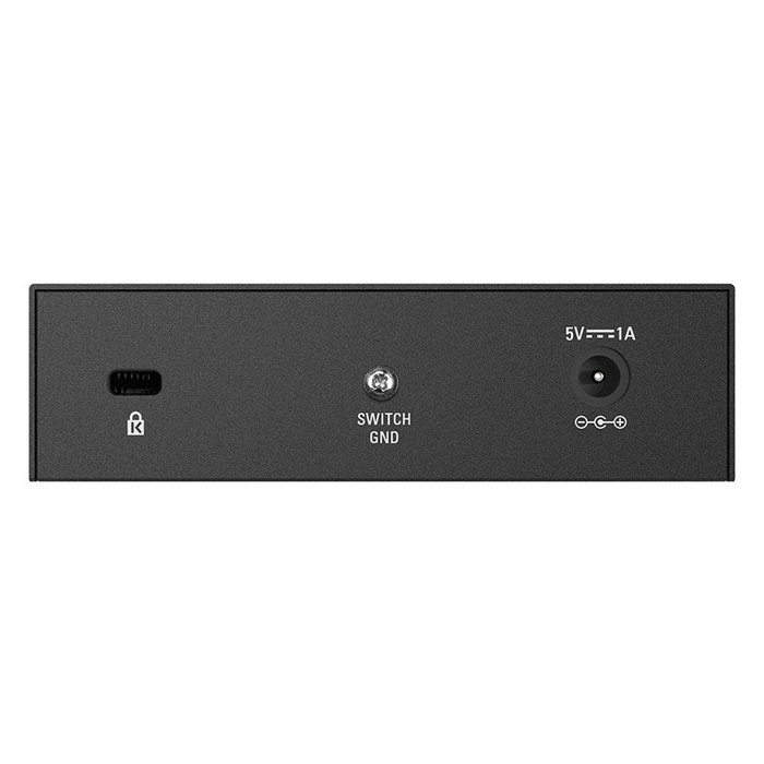 D-Link DGS-105/E Switch de 5 Puertos Gigabit Ethernet Negro